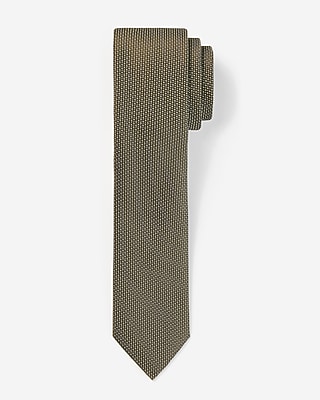 Olive Mini Geo Print Tie