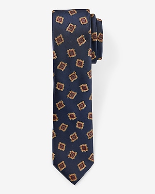 Navy Frame Geo Tie
