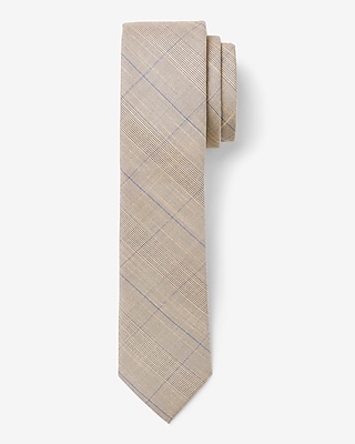 Tan Plaid Tie