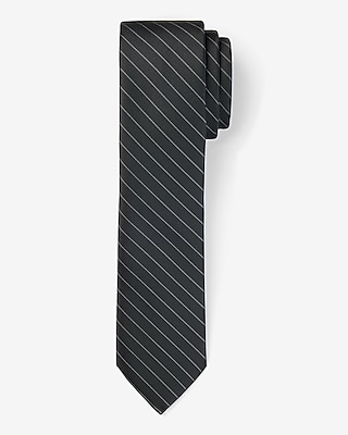 Black Striped Tie