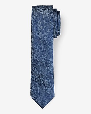 Blue Paisley Jacquard Tie