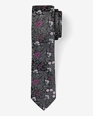 Purple Floral Tie