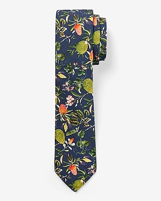 Navy Floral Tie