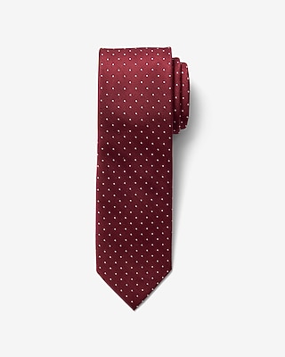 Classic Burgundy Polka-Dot Tie