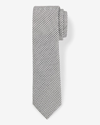 Mini Houndstooth Print Tie