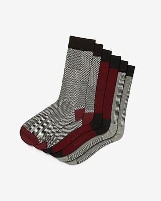3 Pack Printed Dress Socks