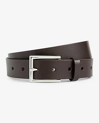 Leather Classic Prong Buckle Belt