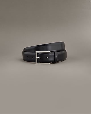 Edition Polished Black Genuine Leather Belt