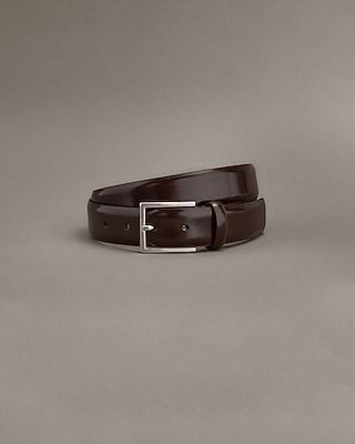 Edition Polished Dark Brown Genuine Leather Belt