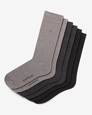 3 Pack Charcoal Moisture-Wicking Dress Socks