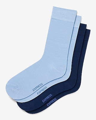 2 Pack Blue Dress Socks