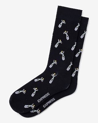 Champagne Bottle Dress Socks