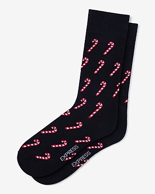 Candy Cane Dress Socks