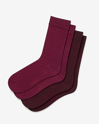 2 Pack Shades Of Red Dress Socks