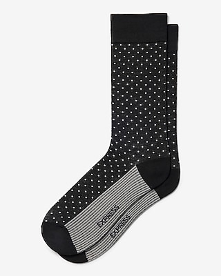 Black Polka-Dot Dress Socks