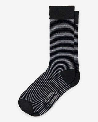 Black Striped Dress Socks