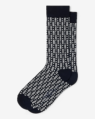 Mixed Geo Print Dress Socks