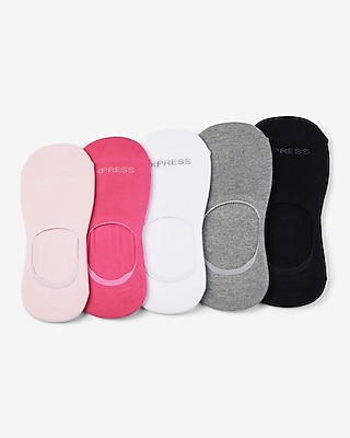 5 Pack Shades Of Pink No Show Socks