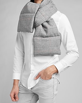 Plaid Puffer Scarf