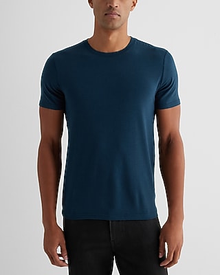 Big & Tall Supersoft Moisture-Wicking Crew Neck T-Shirt Gray Men's XXL