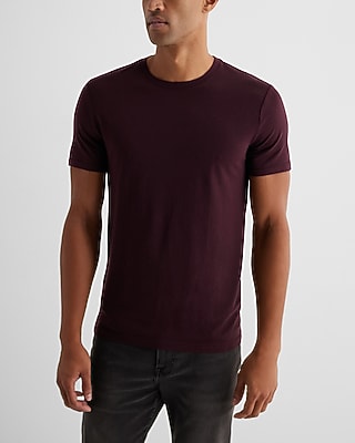 Supersoft Moisture-Wicking Crew Neck T-Shirt Purple Men's S