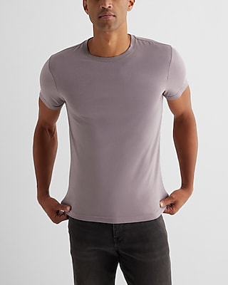 Big & Tall Supersoft Moisture-Wicking Crew Neck T-Shirt Purple Men's XXL