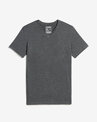 Slim Supersoft Moisture-Wicking V-Neck T-Shirt Gray Men's XS