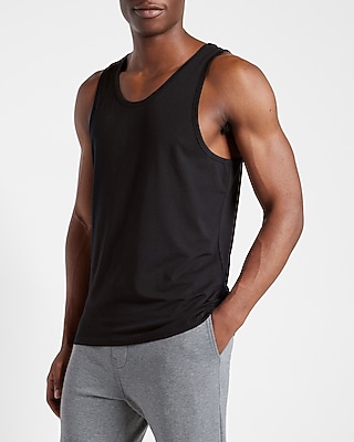 Crew Neck Supersoft Tank Top Black Men's XS