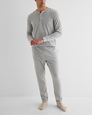 Waffle Knit Lounge Pant Gray Men's S