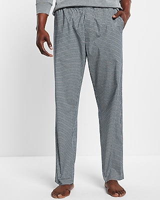 Houndstooth Woven Pajama Pant