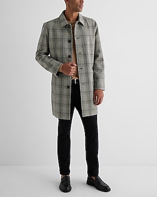Plaid Lightweight Topcoat