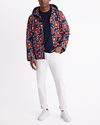 Floral Hooded Zip Jacket