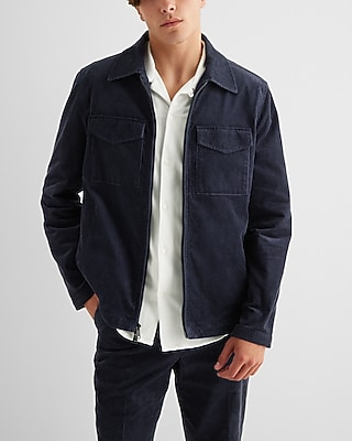 Corduroy Double Pocket Shirt Jacket