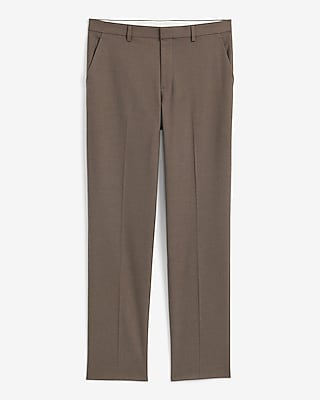 Slim Light Brown Brushed Suit Pant