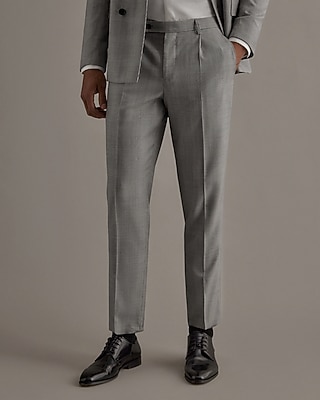 Edition Slim Plaid Merino Suit Pants