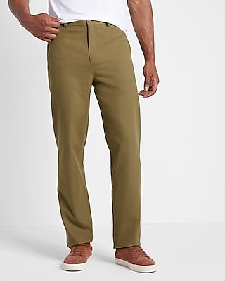 Rachel Zoe Slim Green Striped Cotton Suit Pants