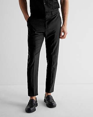 Extra Slim Pinstripe Wool-Blend Modern Tech Suit Pants
