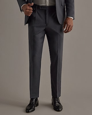 Edition Slim Charcoal Wool Suit Pants