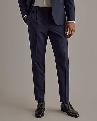 Edition Slim Navy Wool Suit Pants