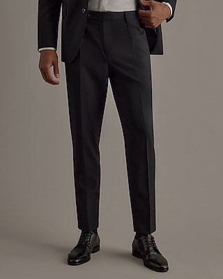 Edition Slim Black Wool Suit Pants