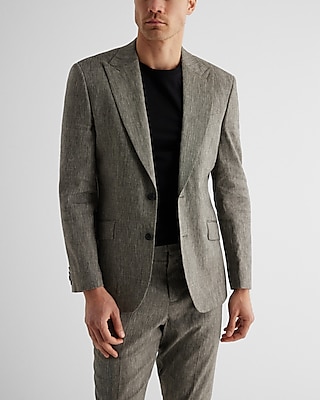 Extra Slim Striped Linen-Blend Stretch Suit Jacket