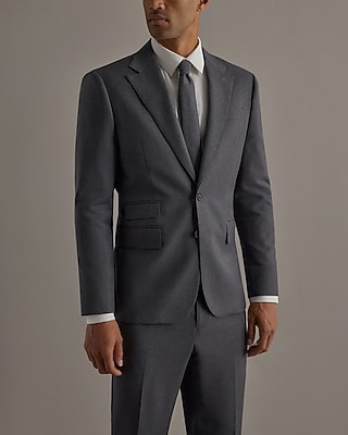 Edition Slim Charcoal Wool Suit Jacket