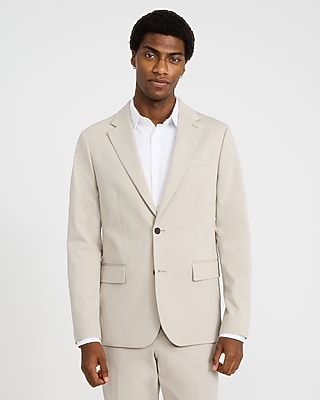 Slim Khaki Comfort Stretch Tech Suit Jacket