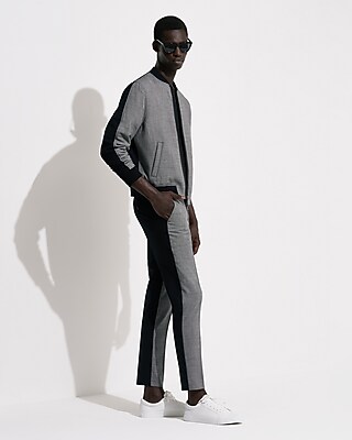 Express X Simon Spurr Color Block Bomber Jacket