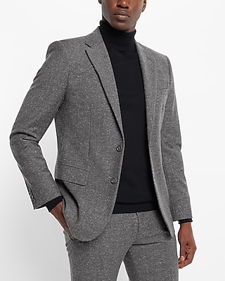 Extra Slim Charcoal Wool-Blend Suit Jacket