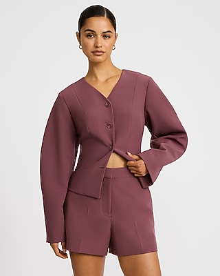 Editor High Waisted Tailored Shorts in Signature Stretch