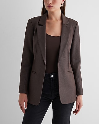 Columnist Open Front Cropped Business Blazer
