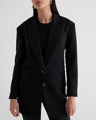 Twill Oversized Boyfriend Blazer