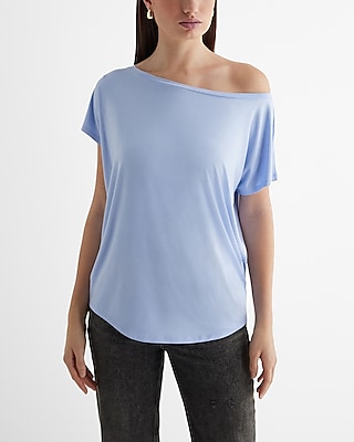 Relaxed Off The Shoulder Short Sleeve London Tee Women's