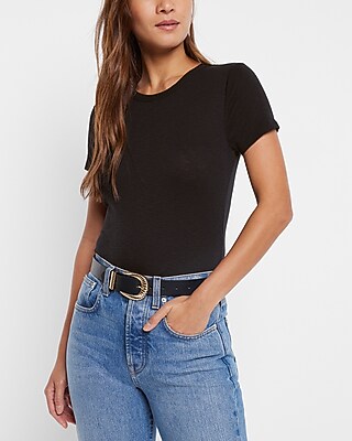 Fitted Crew Neck Tee